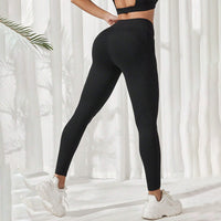 Contrast Stitching High-Waisted Workout Leggings