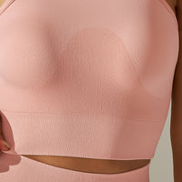 Cropped Sports Tank with Built-in Bra