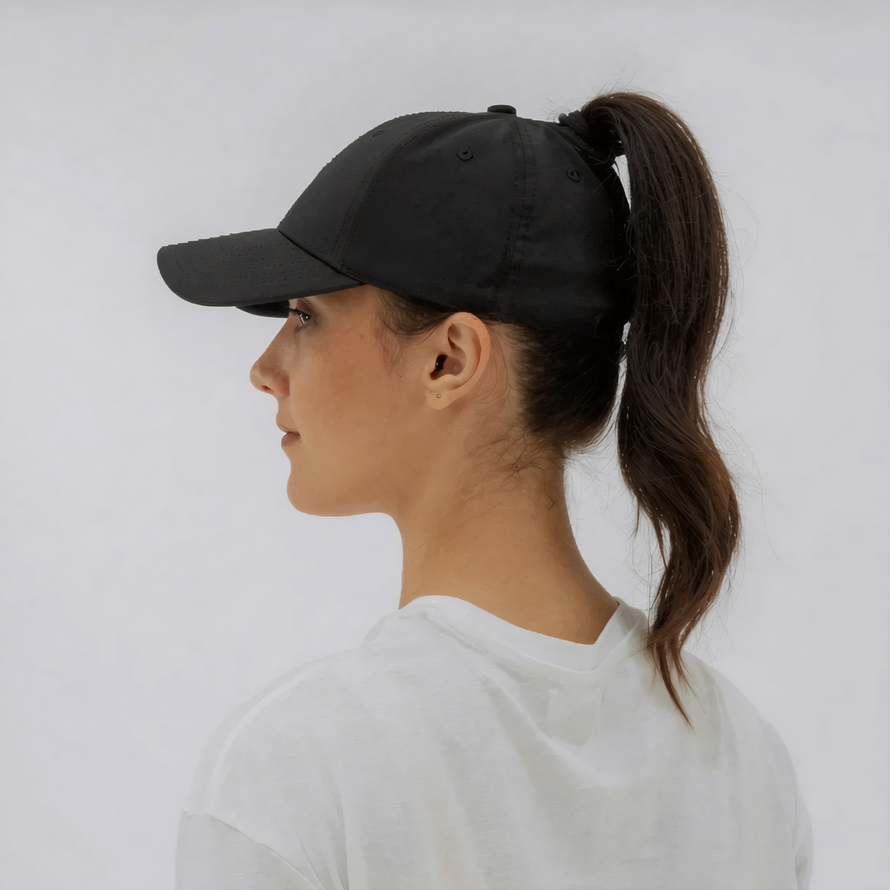 Magnetic Back-Opening Ponytail Baseball Cap