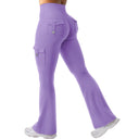 Cargo-Style High-Waist Flare Leggings