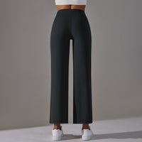 High-Waist Straight-Leg Sports Pants