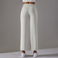 High-Waist Straight-Leg Sports Pants