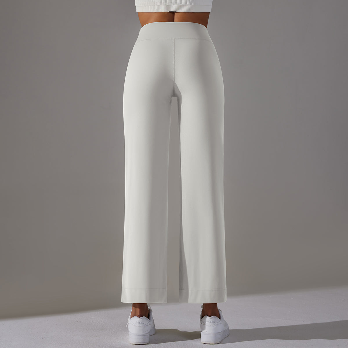 High-Waist Straight-Leg Sports Pants
