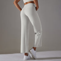 High-Waist Straight-Leg Sports Pants