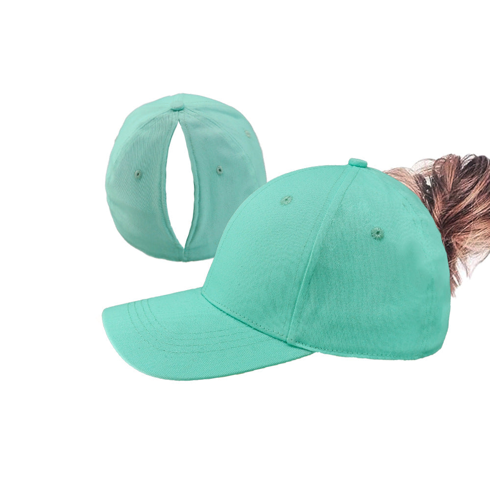 Magnetic Back-Opening Ponytail Baseball Cap