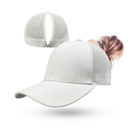 Magnetic Back-Opening Ponytail Baseball Cap