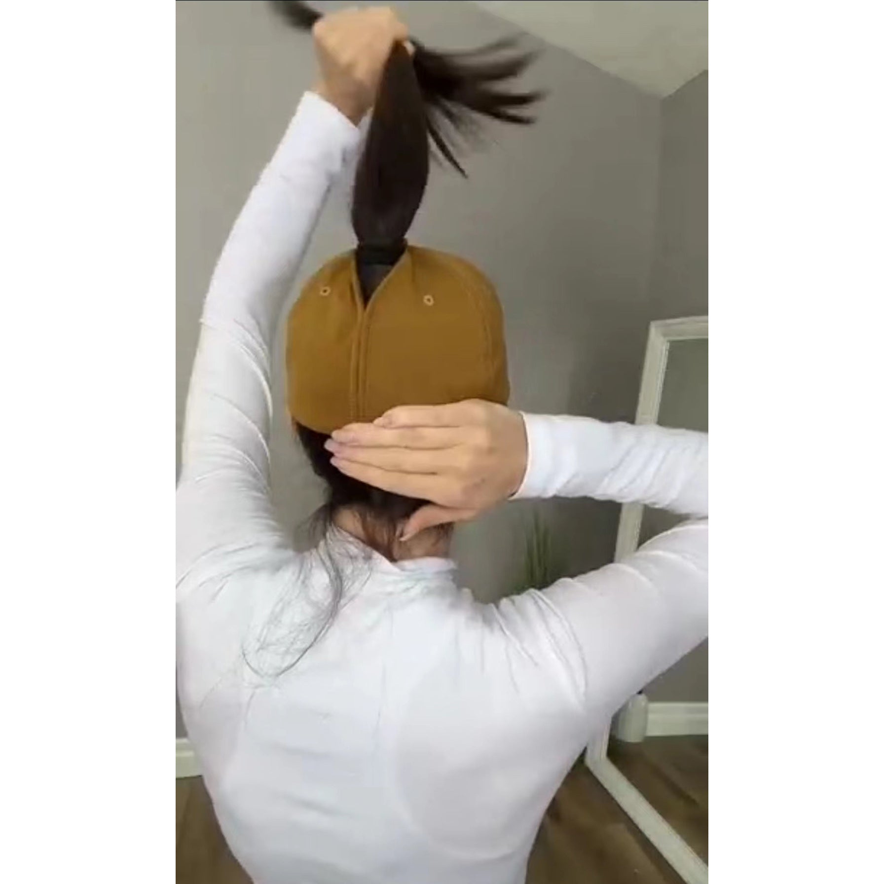 Magnetic Back-Opening Ponytail Baseball Cap