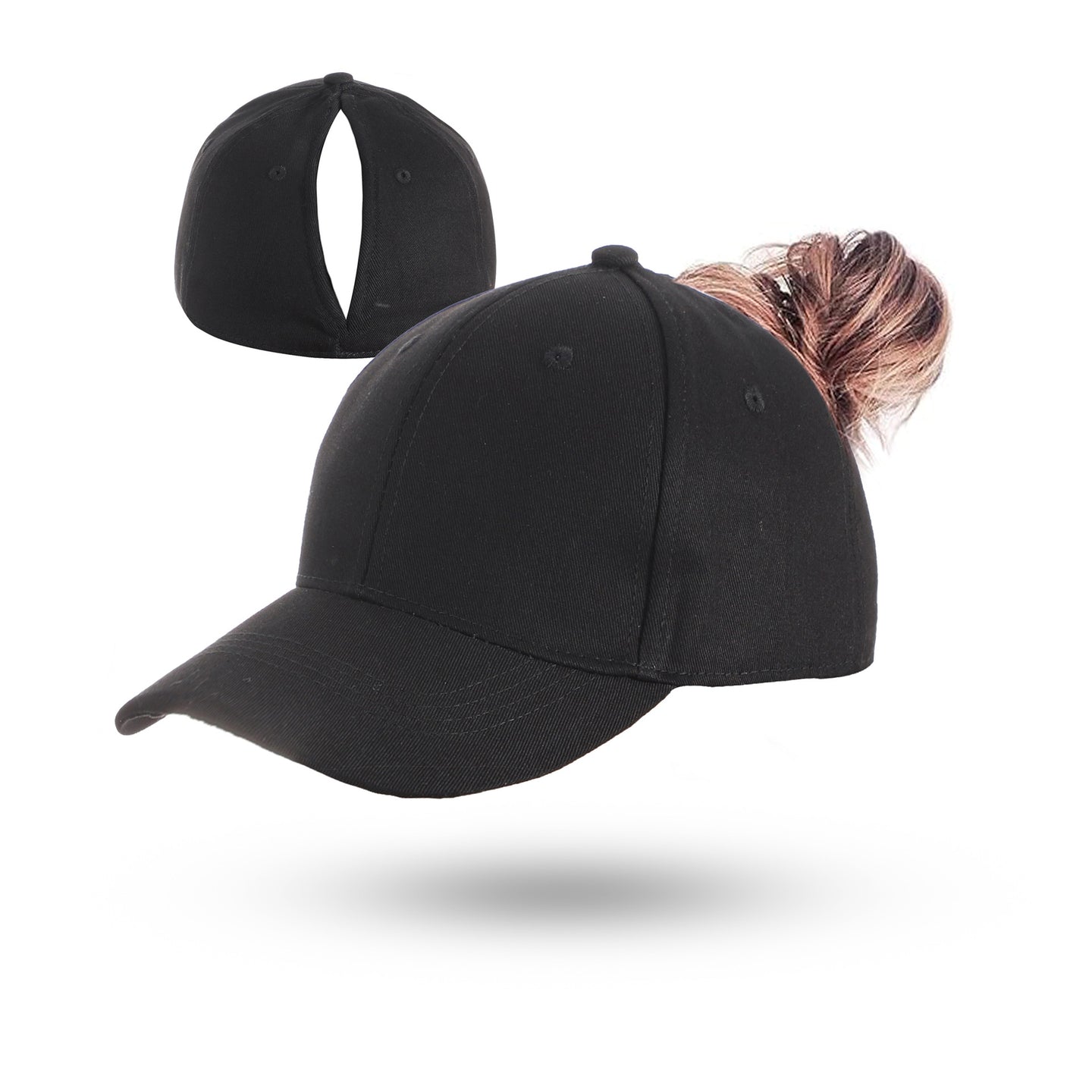 Magnetic Back-Opening Ponytail Baseball Cap