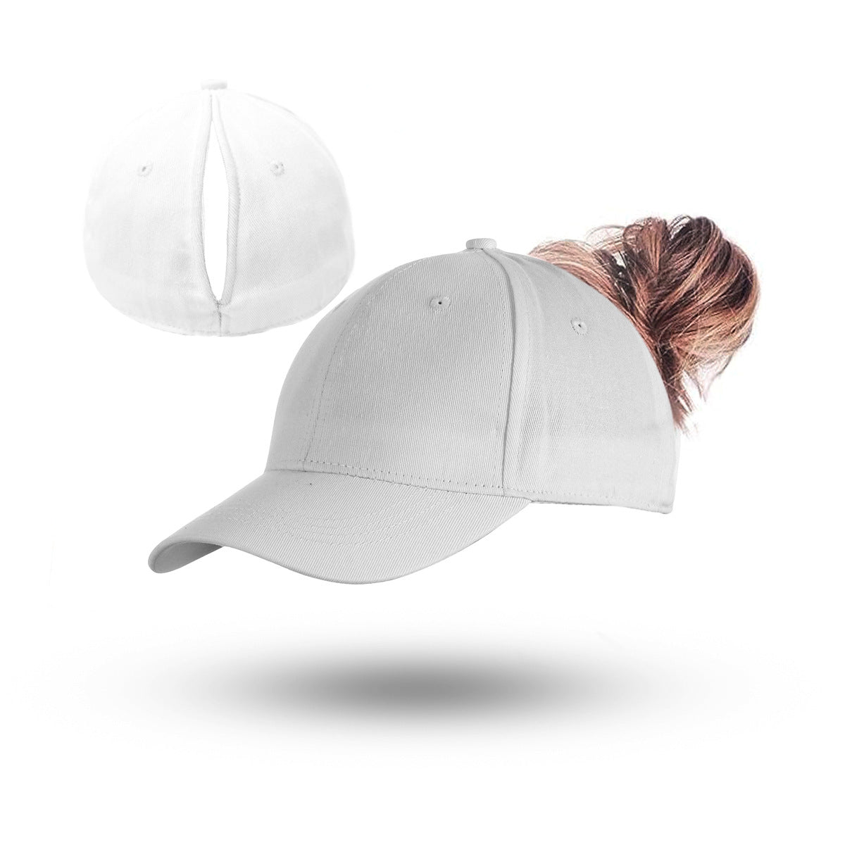 Magnetic Back-Opening Ponytail Baseball Cap