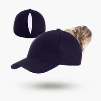Magnetic Back-Opening Ponytail Baseball Cap