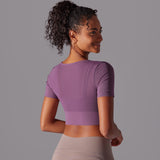 Mesh Long Sleeve Sexy Top with Built-in Bra
