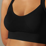 Seamless Cross-Back Sports Bra