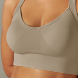 Seamless Cross-Back Sports Bra
