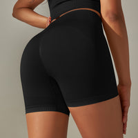 Seamless High-Waist Workout Shorts