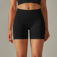 Seamless High-Waist Workout Shorts
