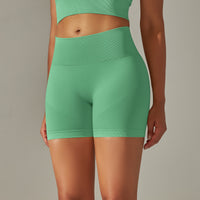 Seamless High-Waist Workout Shorts