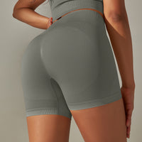 Seamless High-Waist Workout Shorts