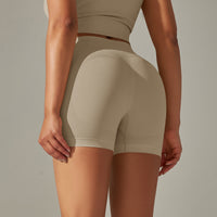 Seamless High-Waist Workout Shorts