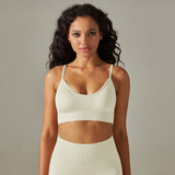 Seamless Thin-Strap Sports Bra
