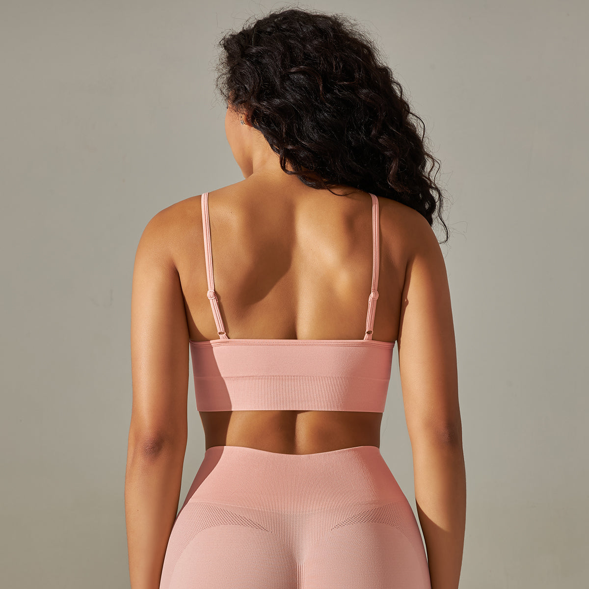 Seamless Thin-Strap Sports Bra