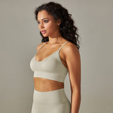 Seamless Thin-Strap Sports Bra
