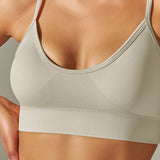 Seamless Thin-Strap Sports Bra