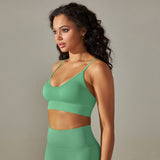 Seamless Thin-Strap Sports Bra