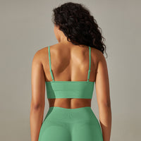 Seamless Thin-Strap Sports Bra