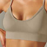Seamless Thin-Strap Sports Bra