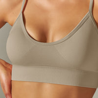 Seamless Thin-Strap Sports Bra