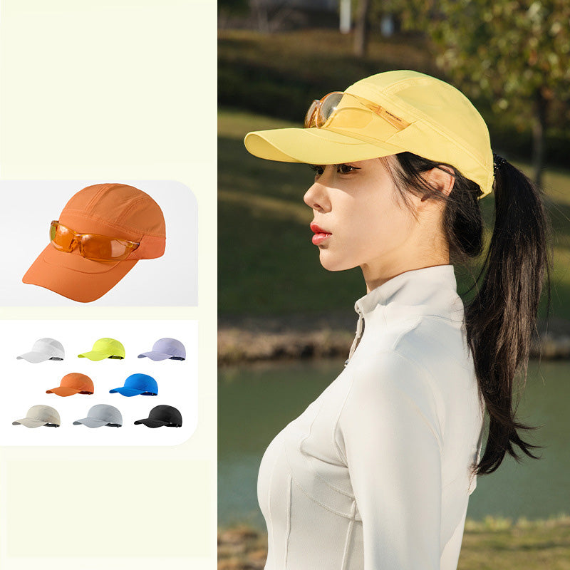 Sports Running Cap with Sunglasses Slot