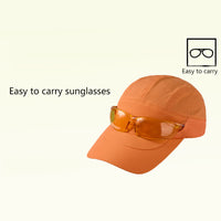 Sports Running Cap with Sunglasses Slot