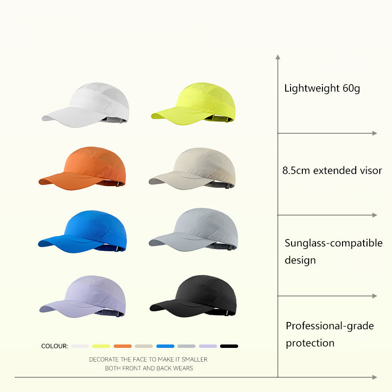 Sports Running Cap with Sunglasses Slot