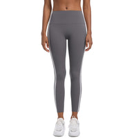 Striped Colorblock High-Waist Leggings