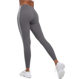 Striped Colorblock High-Waist Leggings