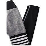 Thigh-Striped V-Back Scrunch Leggings