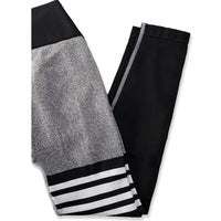 Thigh-Striped V-Back Scrunch Leggings