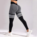 Thigh-Striped V-Back Scrunch Leggings