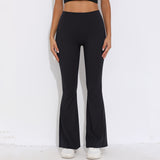 V-Back Ruched Flare Leggings