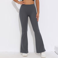 V-Back Ruched Flare Leggings