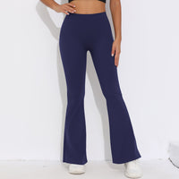 V-Back Ruched Flare Leggings