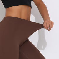 V-Back Ruched Flare Leggings