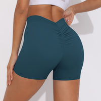 V-back Ruched Shorts