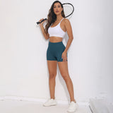 V-back Ruched Shorts