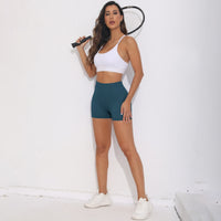 V-back Ruched Shorts
