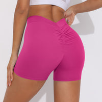 V-back Ruched Shorts