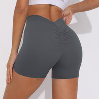 V-back Ruched Shorts