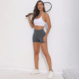 V-back Ruched Shorts