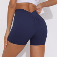 V-back Ruched Shorts