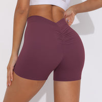 V-back Ruched Shorts